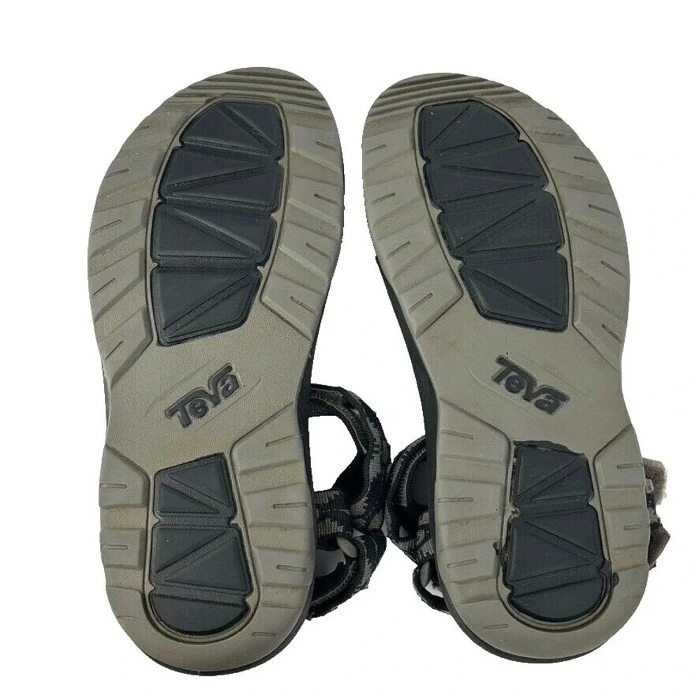 Teva Hurricane Sandals Kids 5 XLT 2 Sport Black Geometric Hook And Loop Outdoor